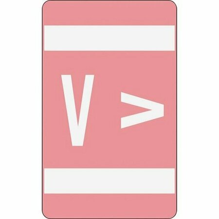 SMEAD ALPHAZ COLOR-CODED SECOND LETTER ALPHABETICAL LABELS, V, 1 X 1.63, PINK, 10/SHEET, 10 SHEETS SMD67192